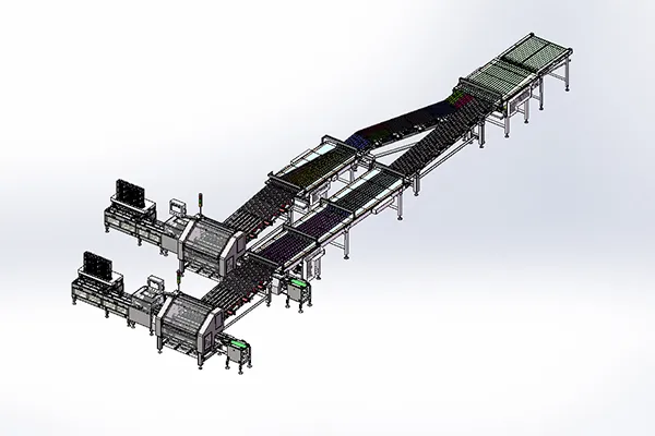 Sistema automático de envasado de snacks apilados