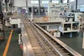 Envasadora horizontal flow pack SF-G sin bandeja con doble canal para galletas en posición vertical